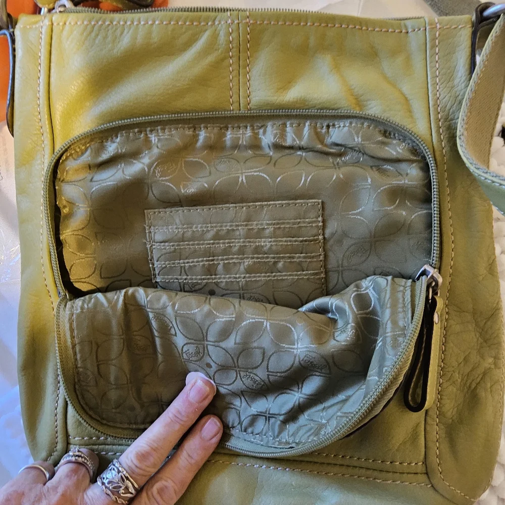 Fossil Leather crossbody bag